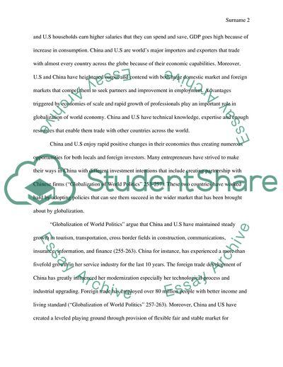 Globalization of the World Economy