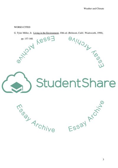 Weather and Climate: A Brief Introduction by G. Tyler Miller