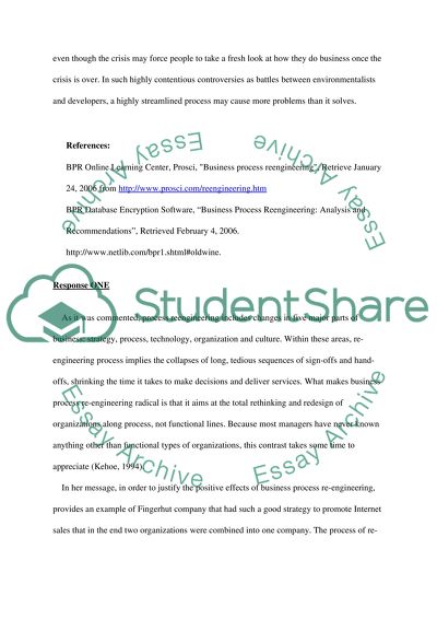 Re-engineering management