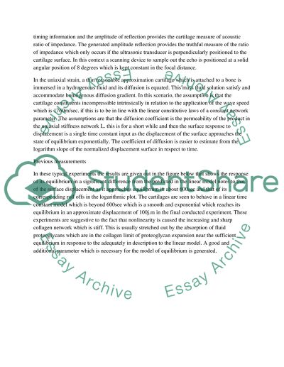 Mechanical Properties of a Cartilage