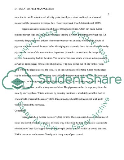 Integrated pest management