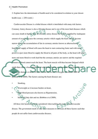 The Health Promotion Issue