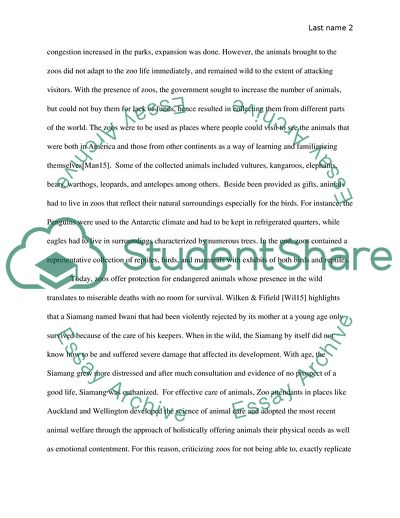 Captive World Animals in Zoo