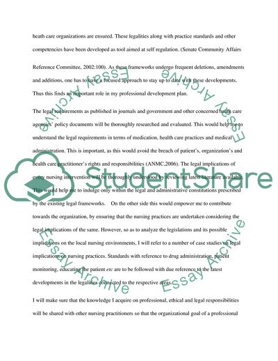 Professional Development Plan: Australian Nursing