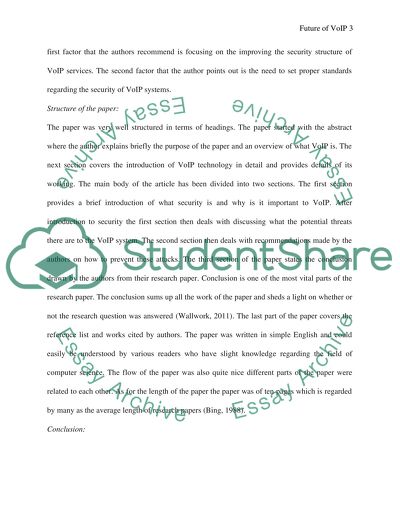 Dissertation article