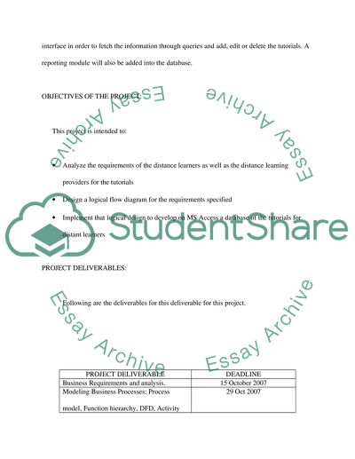 Web-Based Distance Learning Project