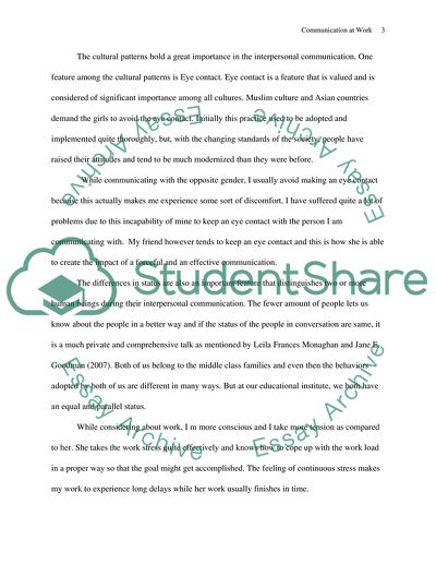 Communication at Work