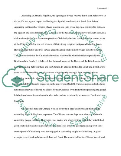 Southeast Asia Research Paper