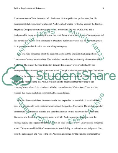 Ethical Implications of Takeovers