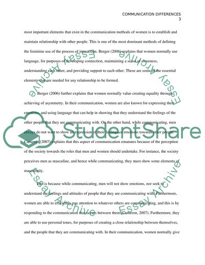 Gender Communication