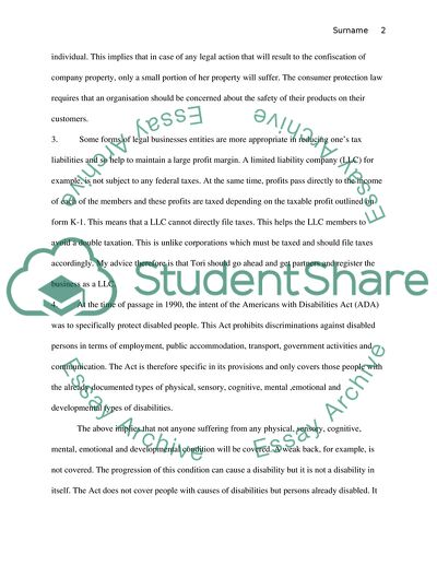 Business Legal Cases