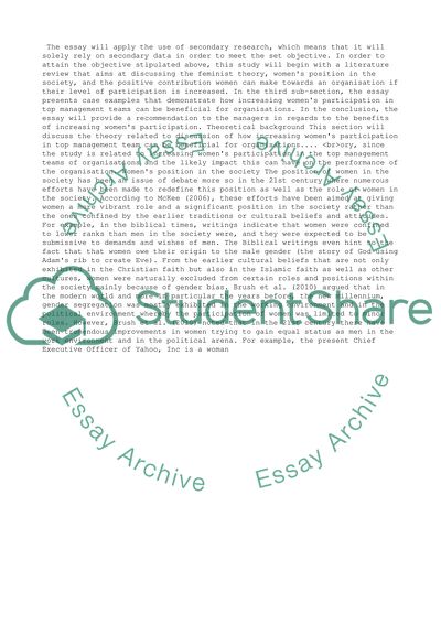 Women in top management