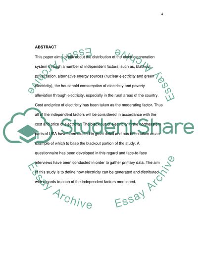 Distributed Electrical Generation