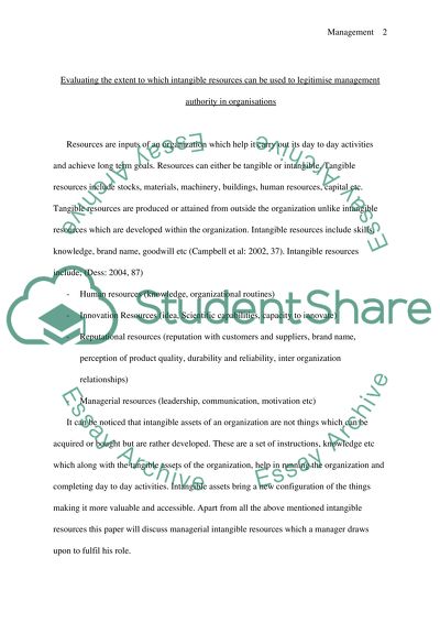Management(various non-typical intangible assets which can help a manager)