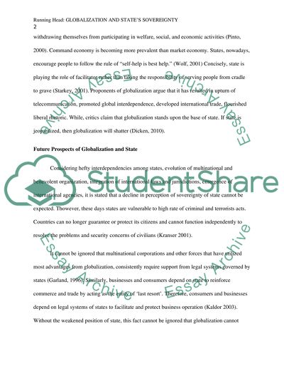 Globalization and States Sovereignty