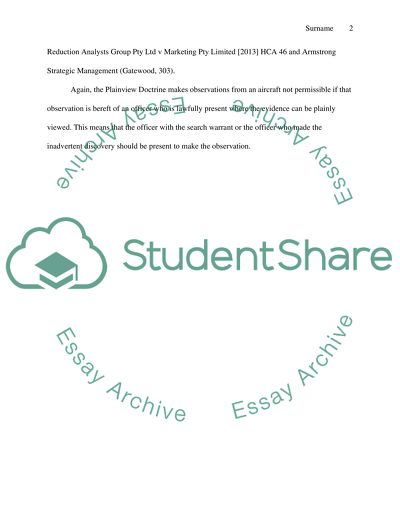 Constitutional Law: Aerial Searches