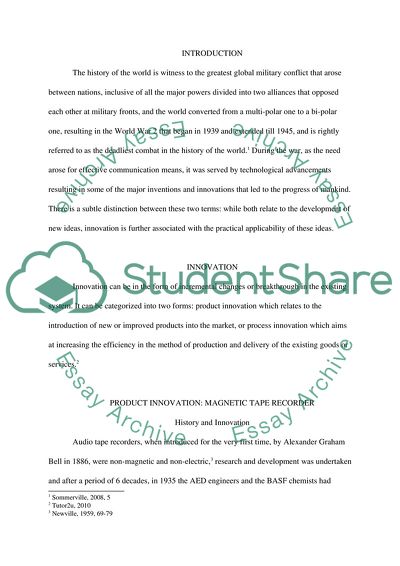 Innovations Reshaping the World after World War 2