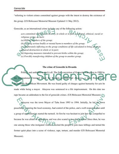 Genocide in Rwanda and Burundi