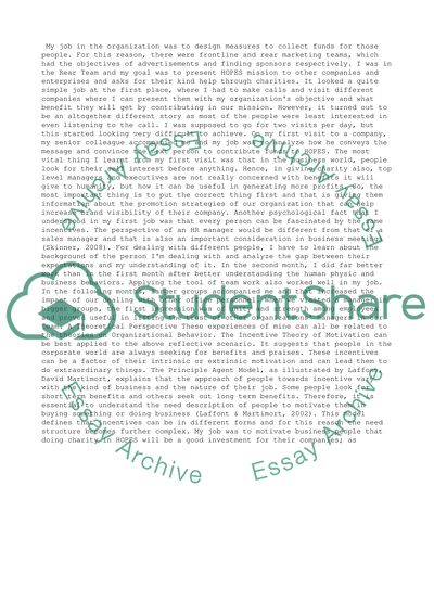 Job Reflection Issues