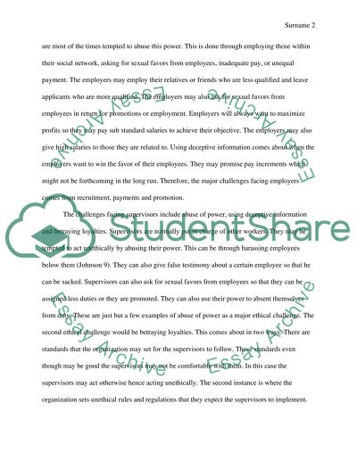 Reflection on Ethical Behavior at Workplace