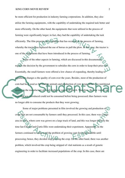 King corn essay example 08 picture