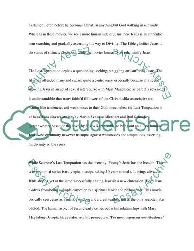 The Image of Jesus by Scorsese and Young