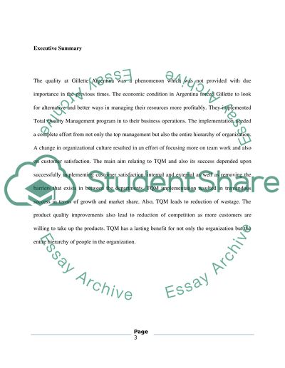 Quality at Gillette Argentina