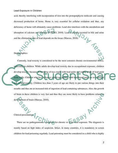 Sources of Lead in the Environment