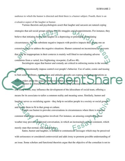 What is the social function of humor What is the purpose of laughing at racial/ethnic issues
