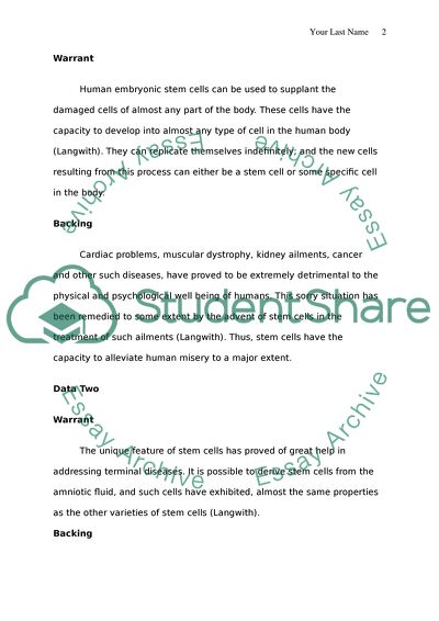 The Debate about Stem Cells
