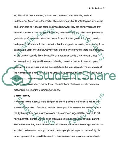 Welfare and Community Care Theories