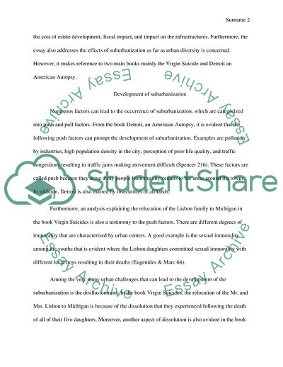Urban Challenges Depicted in Virgin Suicide and Detroit an American Autopsy