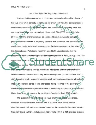 The Psychology of Attraction