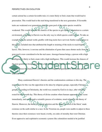 Evolution-Different Perspectives