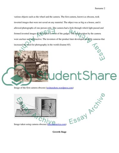 Life Cycle of the Camera