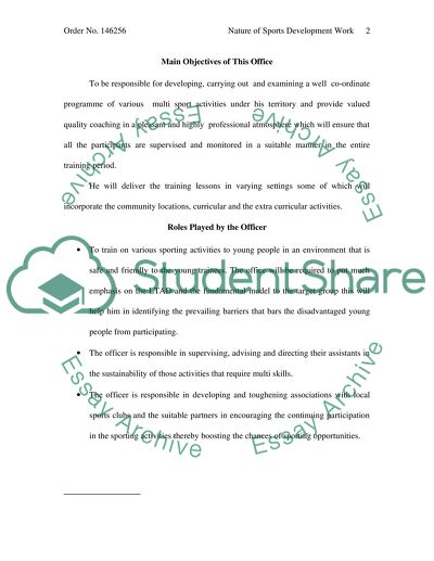 Sports Development Offices