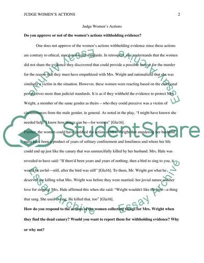 Actions of Judge Women