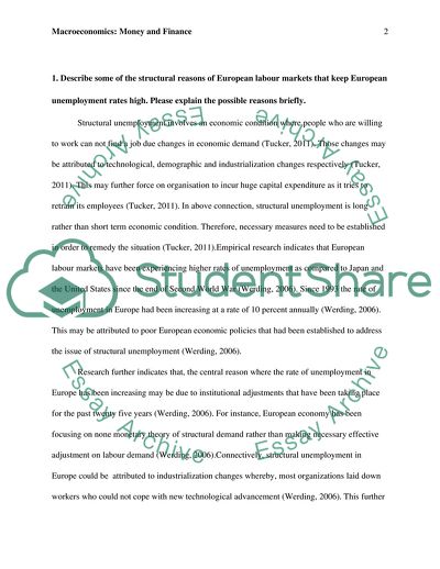 Macroeconomics: Money and Finance