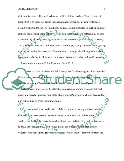 Article response paper