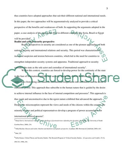 Critical Approaches to Security: Turkish Case Study