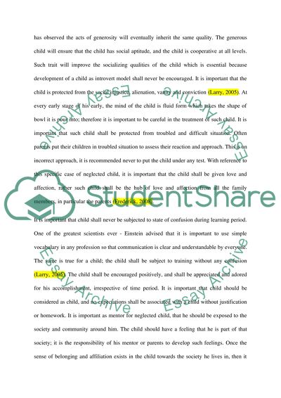 Childcare Education as a Entrance to the Society