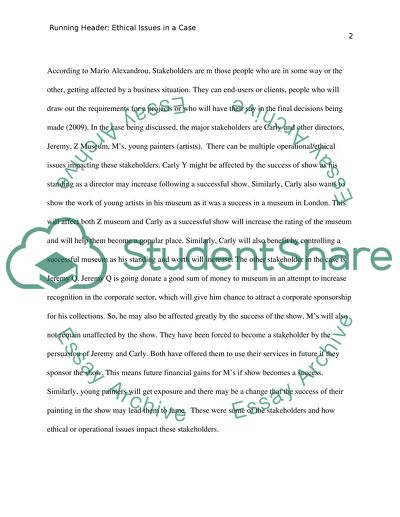 Ethical Issues and Application of Ethics Theories