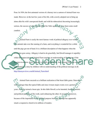 Political Allegory of George Orwells Animal Farm