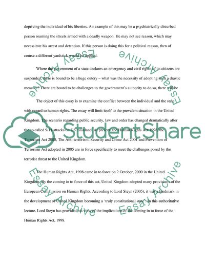 Human Rights and State