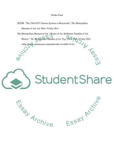 Analysis of a Work of Art