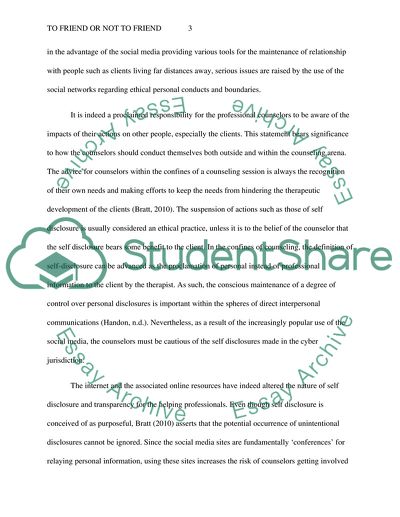 To Friend or not to Friend