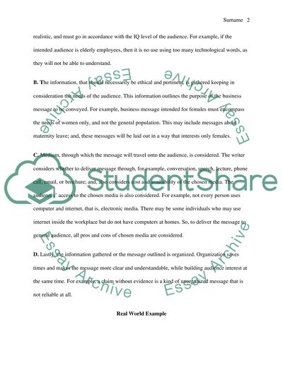 Presenting the first step of the three step writing process