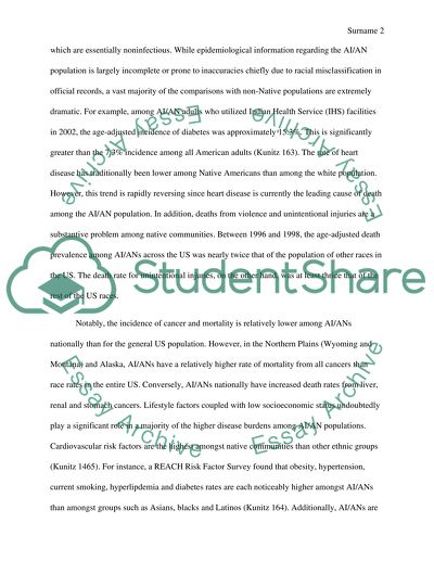 The Rate of Heart Disease among Native Americans