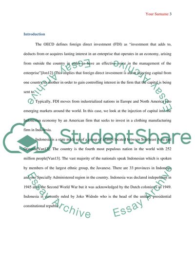 International Finance in Indonesia