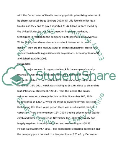 Ten-Year History on Merck (MRK) and Eli Lily (LLY)